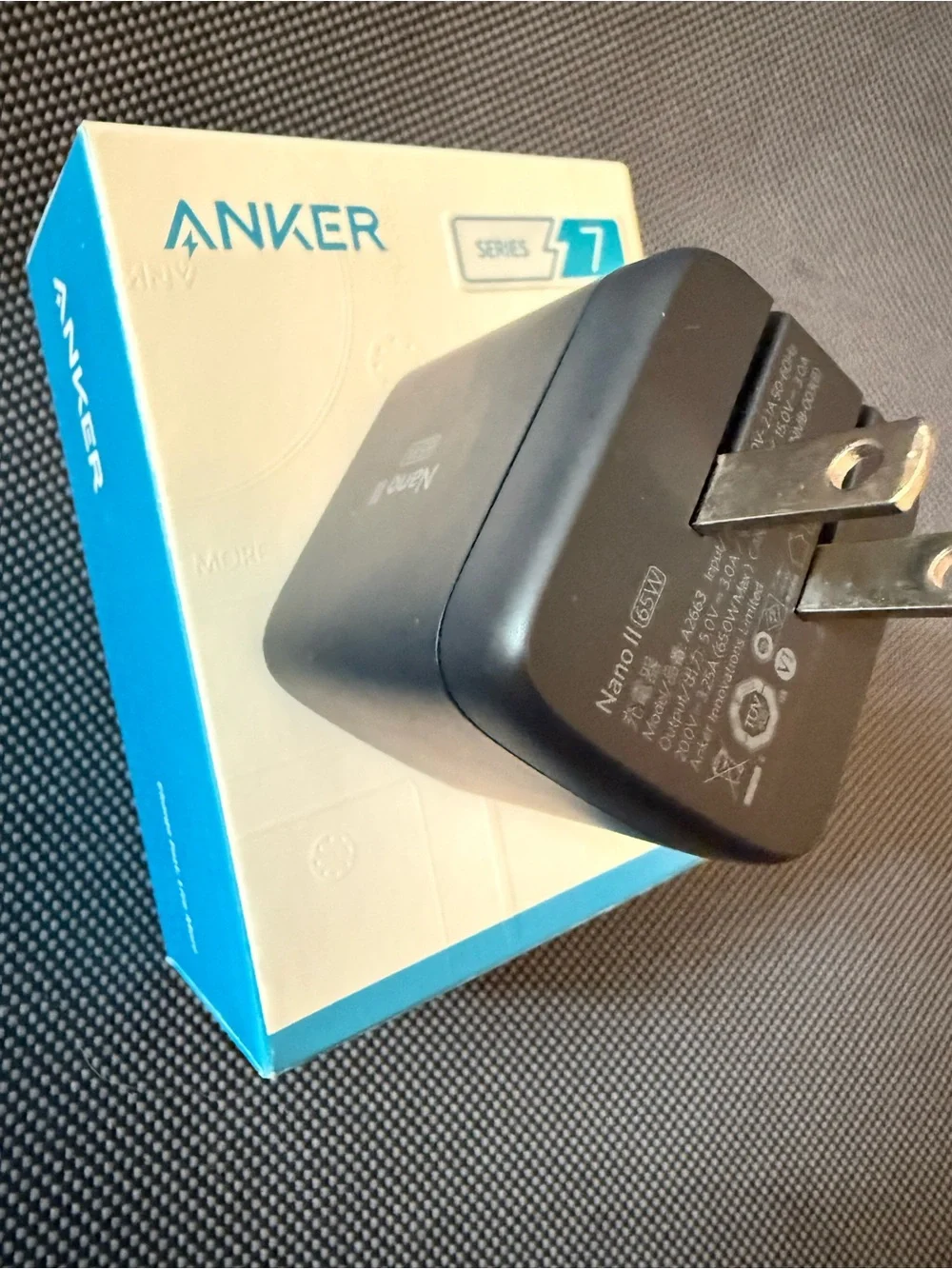 Anker USB C Charger, (Nano II 65W), GaN II PPS Fast Compact Foldable